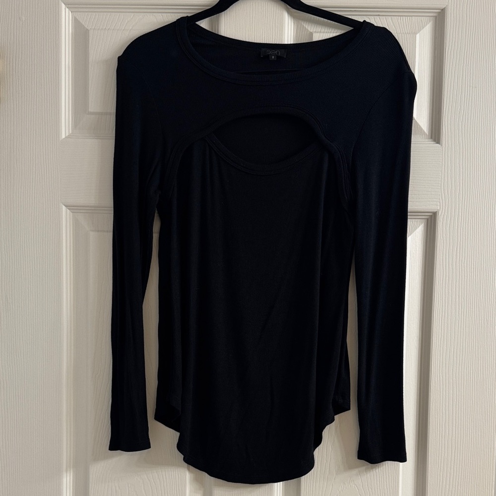 Black Long Sleeve Women's Top